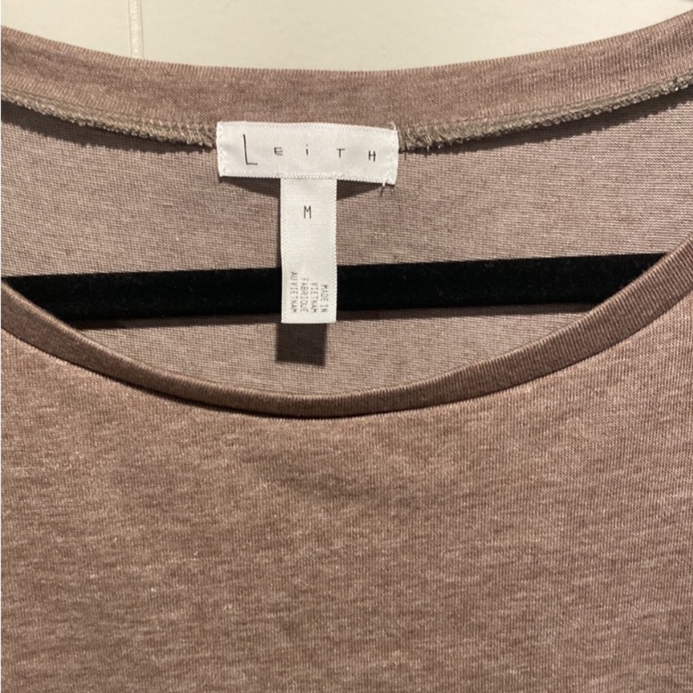 Leith brand from Nordstrom casual knit dress in taupe. Size medium. Tank style - Picture 3 of 6